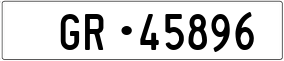 Trailer License Plate